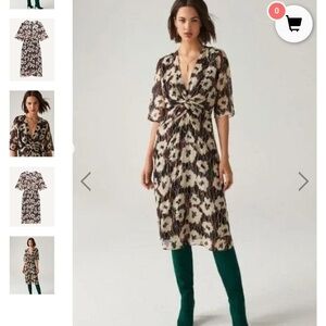 Ba&sh Kaz Knotted Midi Dress